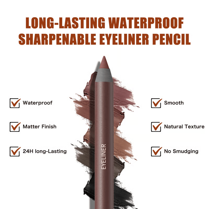 🌟Hot Sale🌟24 HR Waterproof Eyeliner Duo Sharpenable Eye Pencil