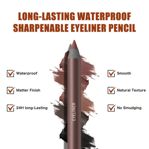 🌟Hot Sale🌟24 HR Waterproof Eyeliner Duo Sharpenable Eye Pencil